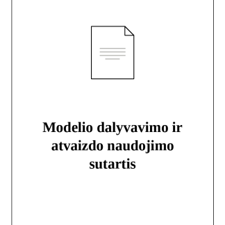 Modelio dalyvavimo reklamos projekte ir atvaizdo naudojimo sutartis