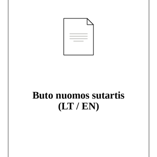Buto nuomos sutartis (lietuvių / anglų k.)