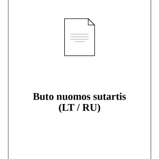 Buto nuomos sutartis (lietuvių / rusų k.)
