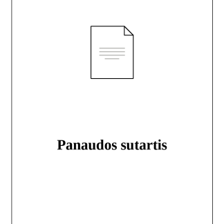 Panaudos sutartis